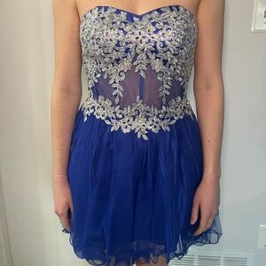 Royal Blue Homecoming Dress